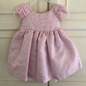 Laura Ashley Textured Pink Crinoline Dress